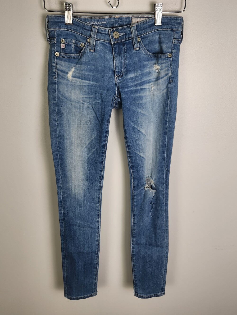 AG Adriano Goldschmied The Legging Ankle Super Skinny Ankle Jeans Size 23R #741